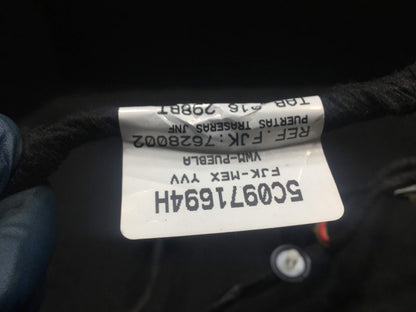 11 12 13 14 15 VW Jetta Sdn Rear Right Pass Side Door Wire Harness OEM
