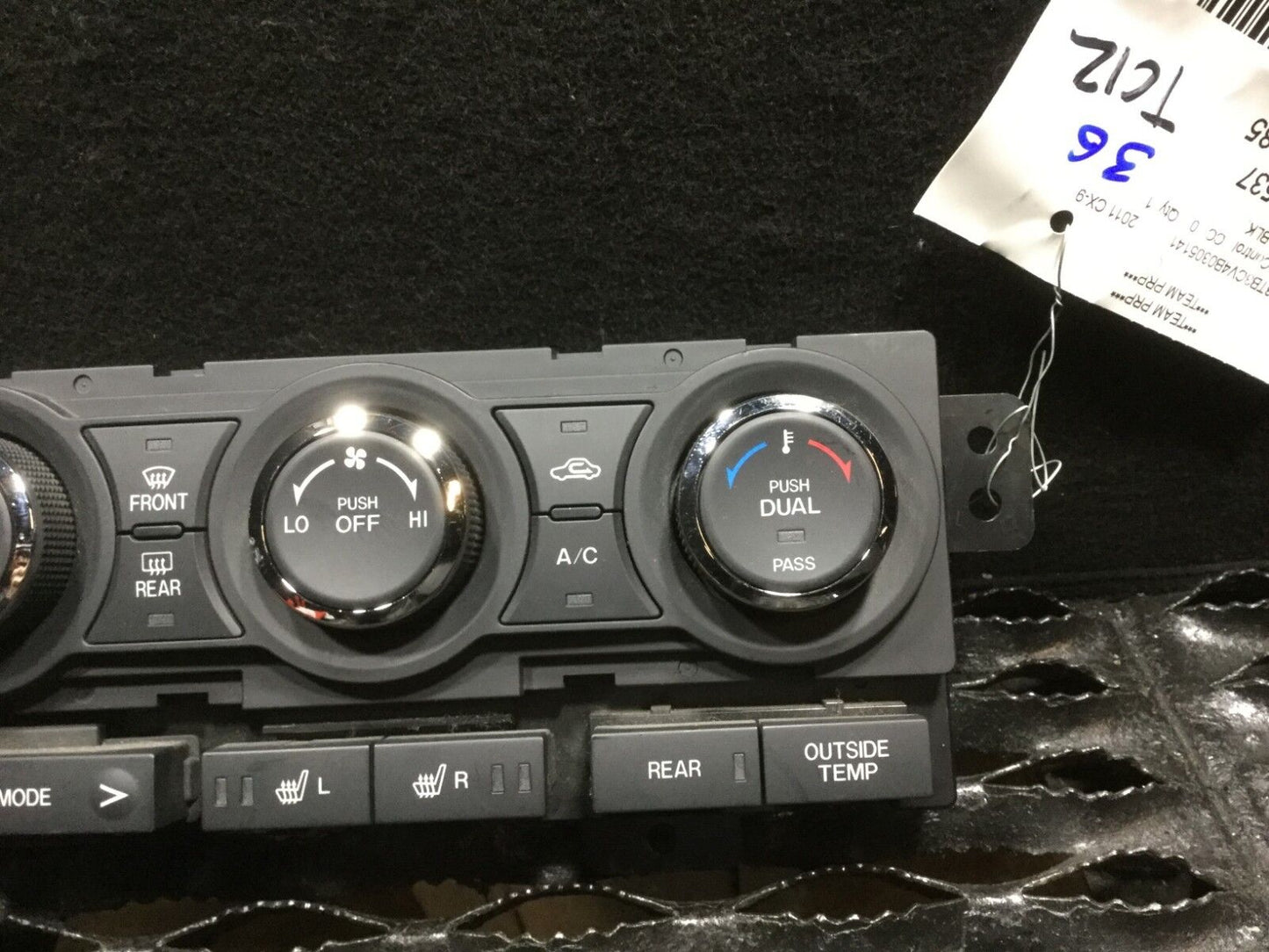 2010-2014 Mazda Cx-9 Cx9 A/c Heater Climate Temperature Control OEM #36 15k