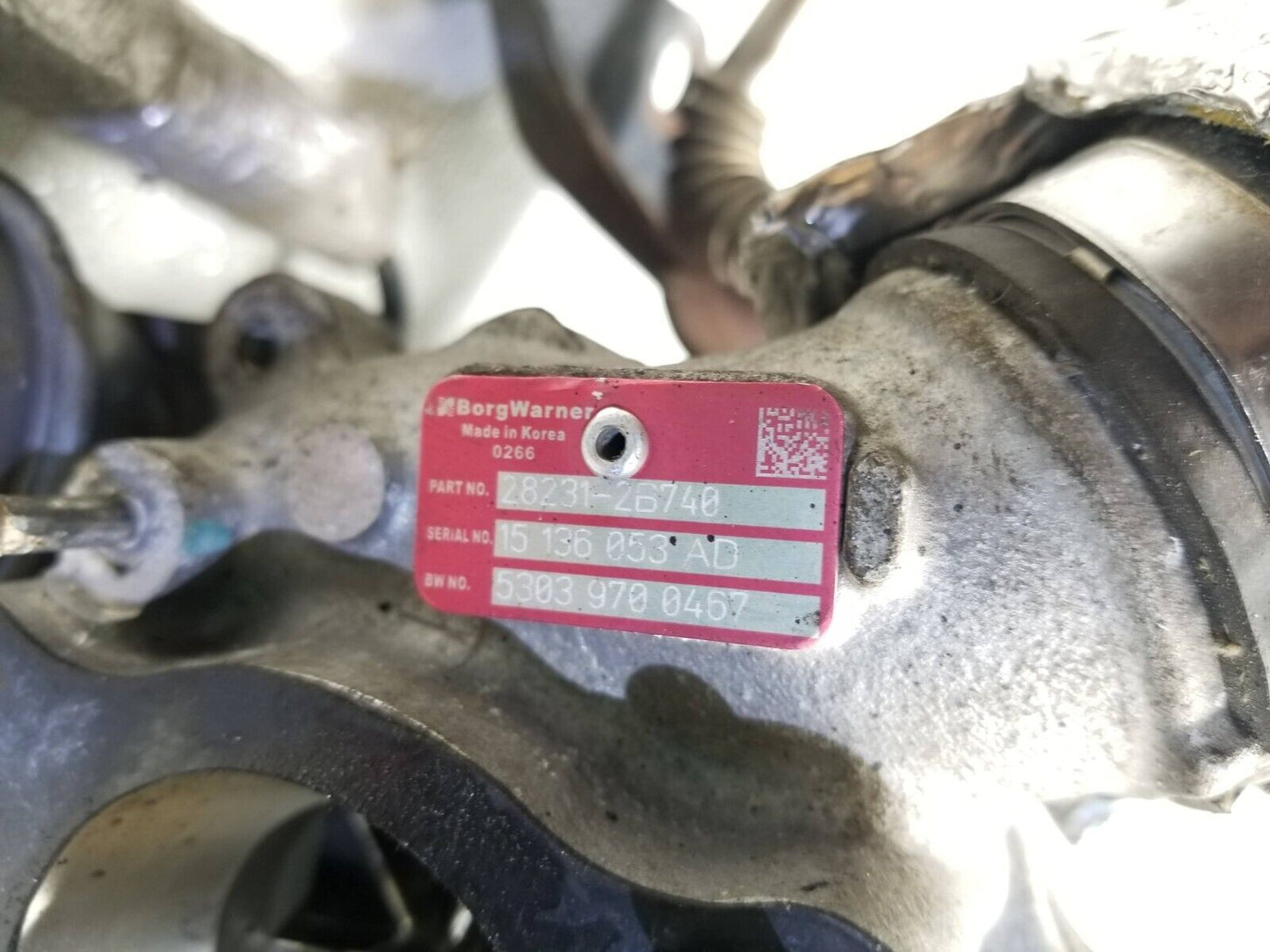 13 14 15 16 Hyundai Veloster Turbo Turbocharger 28231-2b740 OEM R-spec
