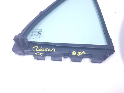 03 - 08 Toyota Corolla Rear Door Vent Window Glass Left & Right 2pcs OEM
