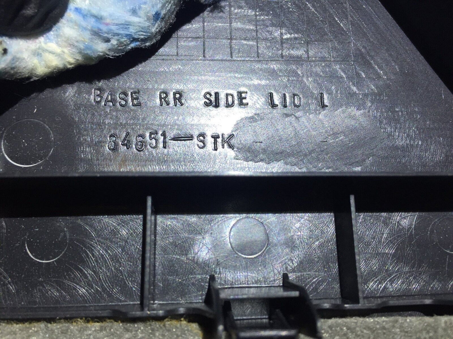 08 09 10 11 12 Acura RDX Rear Trunk Cargo Left Trim Carpet Panel Lid Cover OEM