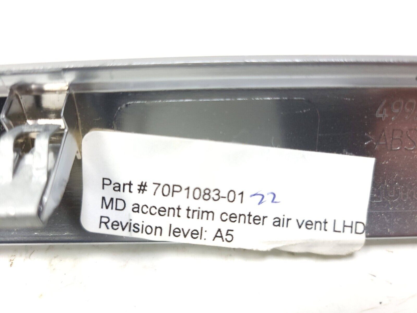 2007 - 2010 BMW X5 E70 Glove Box Switch Lock Silver Dash Trim 6956694 OEM