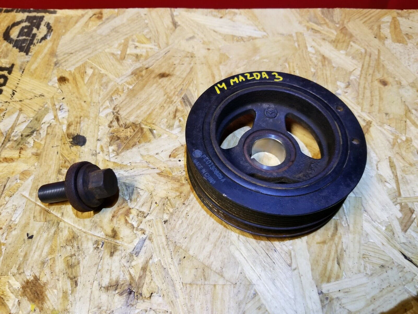 2014 2015 2016 Mazda 3 2.0l Crankshaft Pulley Harmonic Balancer OEM 16k Miles