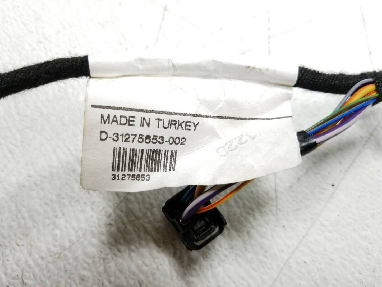 10 11 12 13 Volvo XC60 Rear Right Pass Door Wire Harness OEM