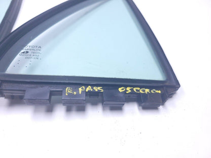 03 - 08 Toyota Corolla Rear Door Vent Window Glass Left & Right 2pcs OEM