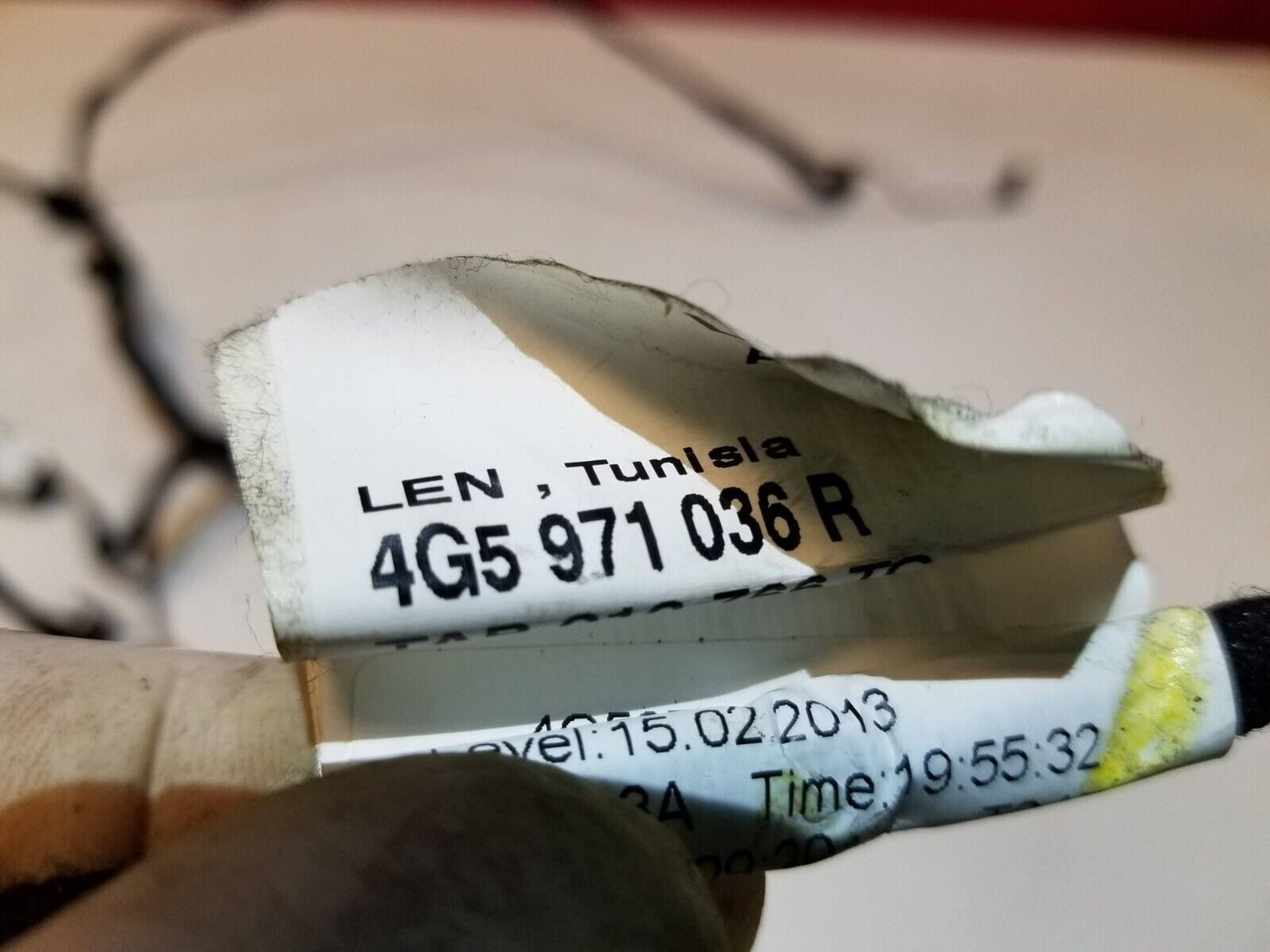 12 13 14 15 Audi A6 Rear Right Passenger Side Door Wire Harness 4g5971036r OEM