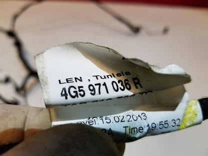 12 13 14 15 Audi A6 Rear Right Passenger Side Door Wire Harness 4g5971036r OEM
