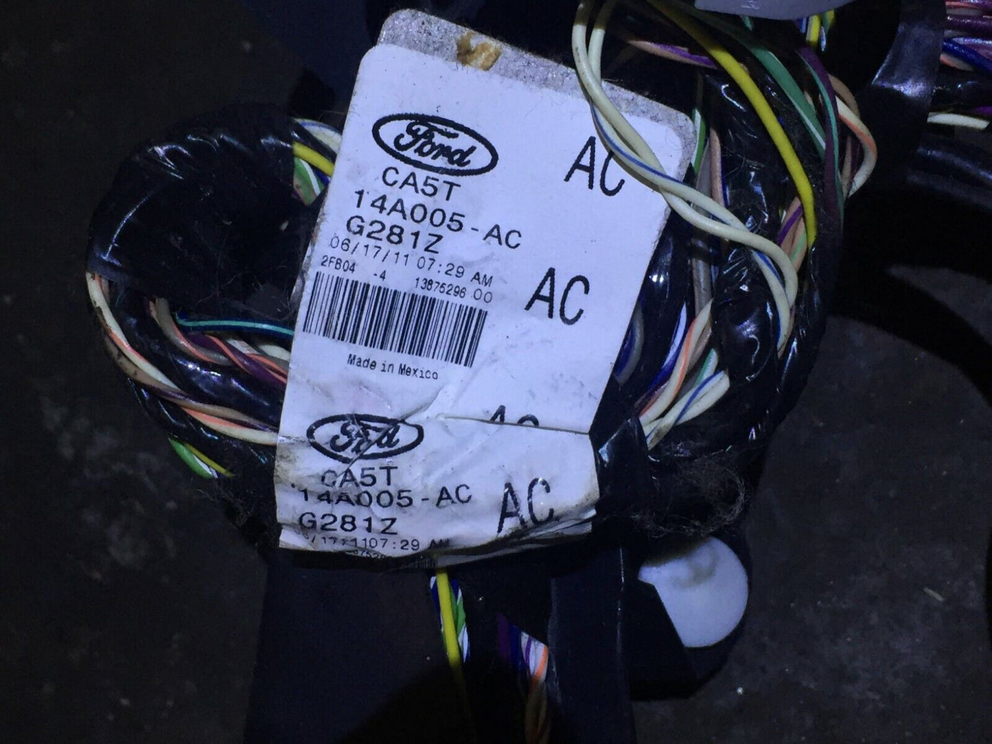 09 10 11 12 Lincoln MKS Interior Wire Harness Ca5t-14a005 OEM D40