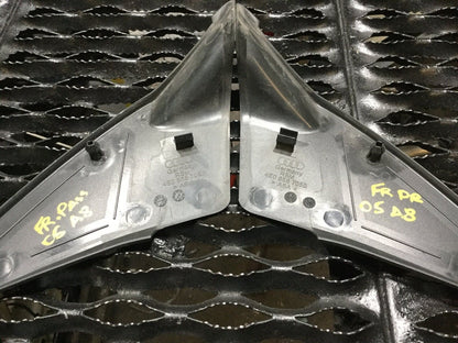 03 04 05 06 07 Audi A8 Interior Front Door Mirror Trim Cover Left & Right OEM