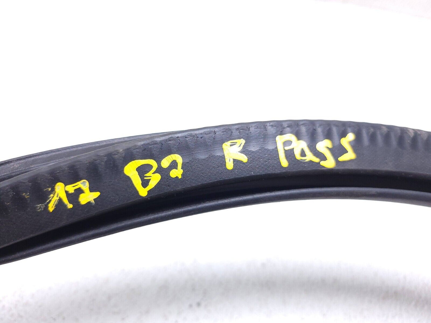 12-19 Volkswagen Passat B7 Rear Door Weatherstrip Seal Passenger Side Right OEM