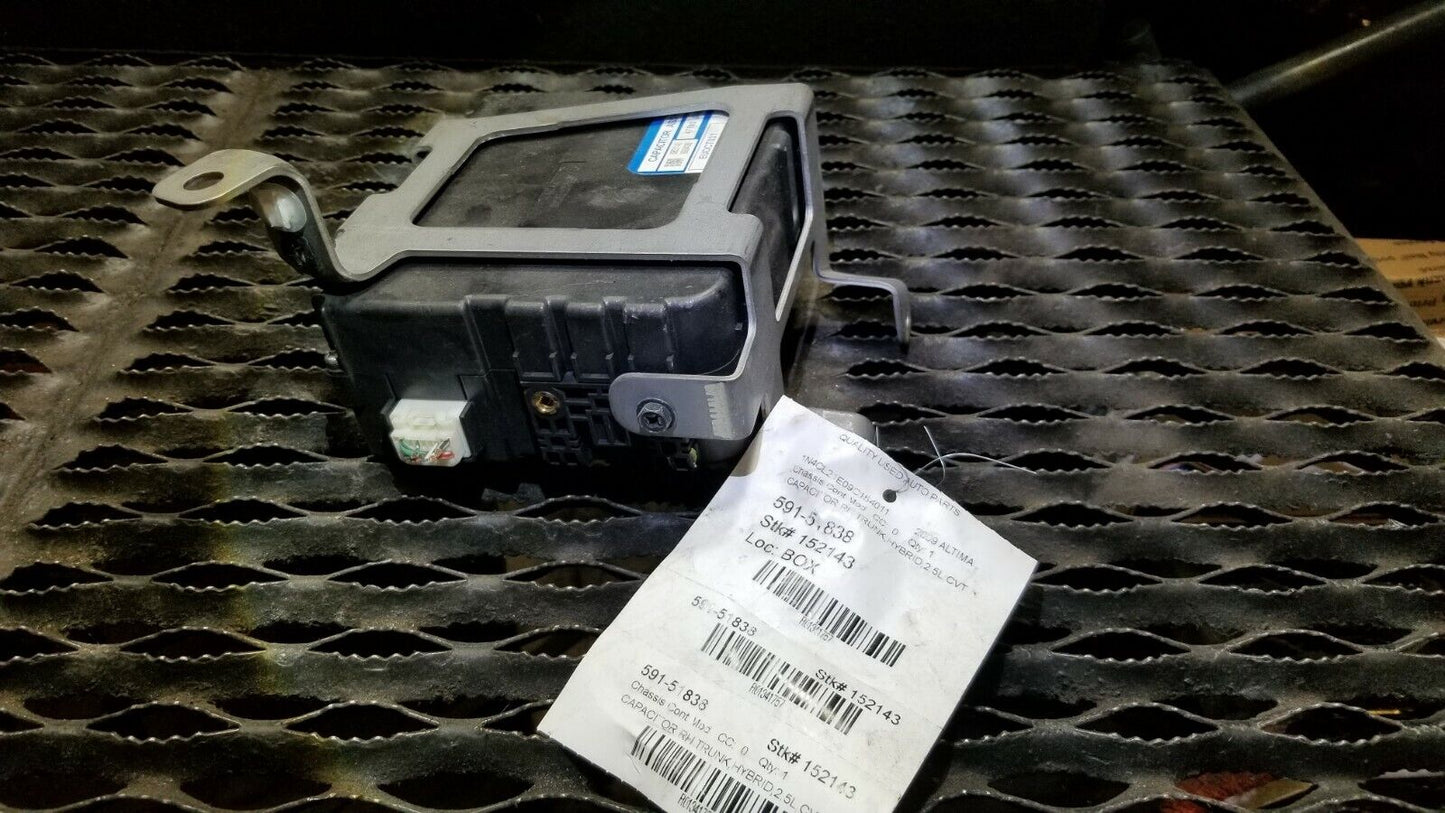 2009 Nissan Altima Chassis Ecm ABS Hybrid Capacitor Right Hand Trunk OEM N5