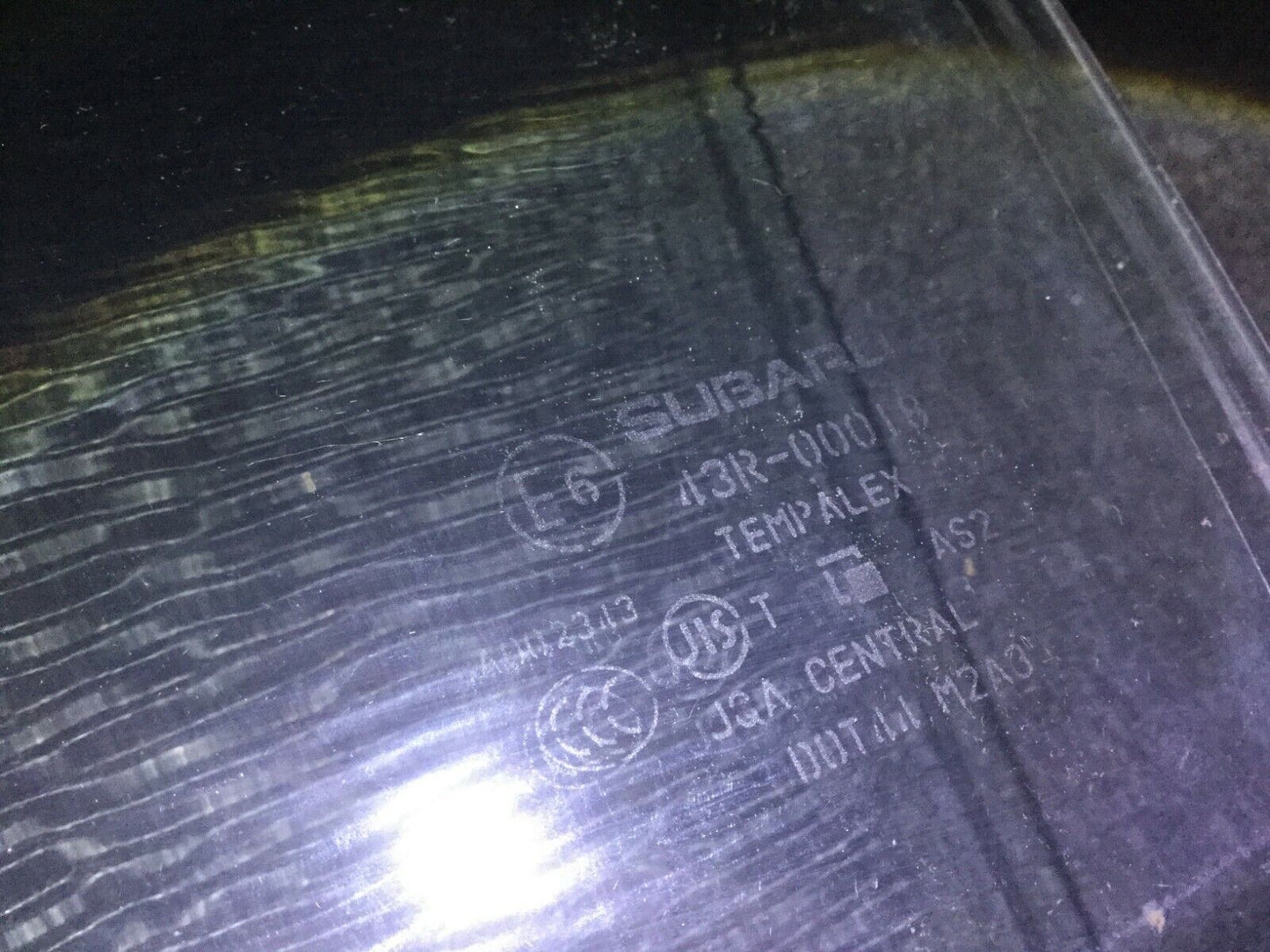 08 09 10 Subaru Impreza Sedan Rear Left Driver Side Door Window Glass OEM