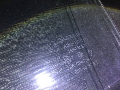 08 09 10 Subaru Impreza Sedan Rear Left Driver Side Door Window Glass OEM