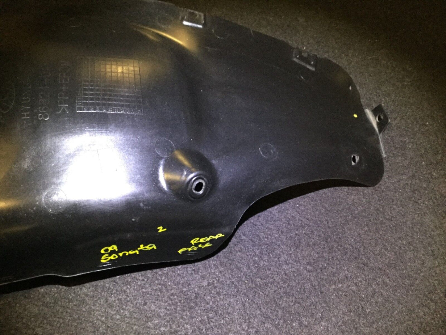 06-10 Hyundai Sonata Rear Passenger Side Splash Shield Fender Liner OEM D12