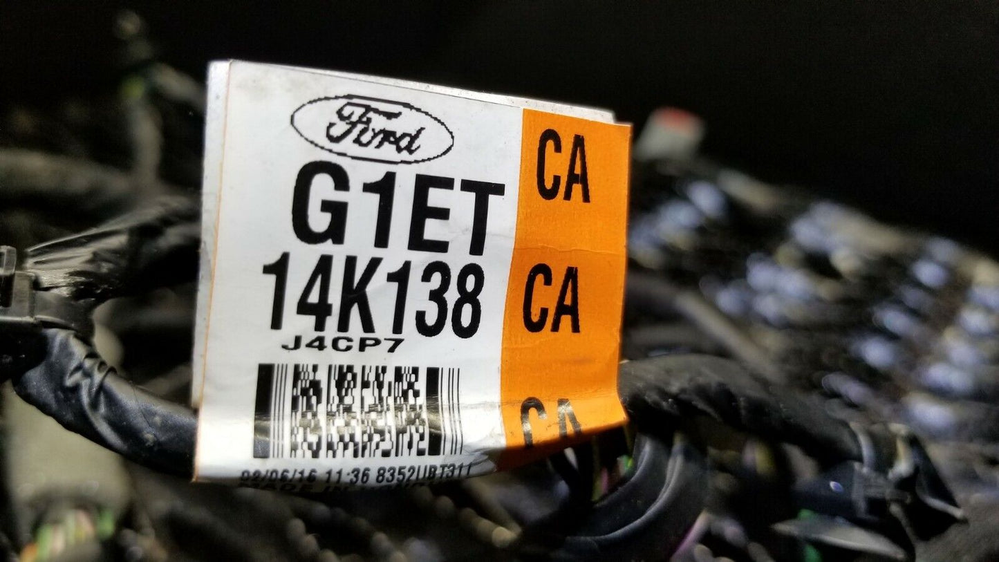 15 16 17 18 Ford Focus Front Rigth Passenger Door Wire Harness OEM 14k Miles