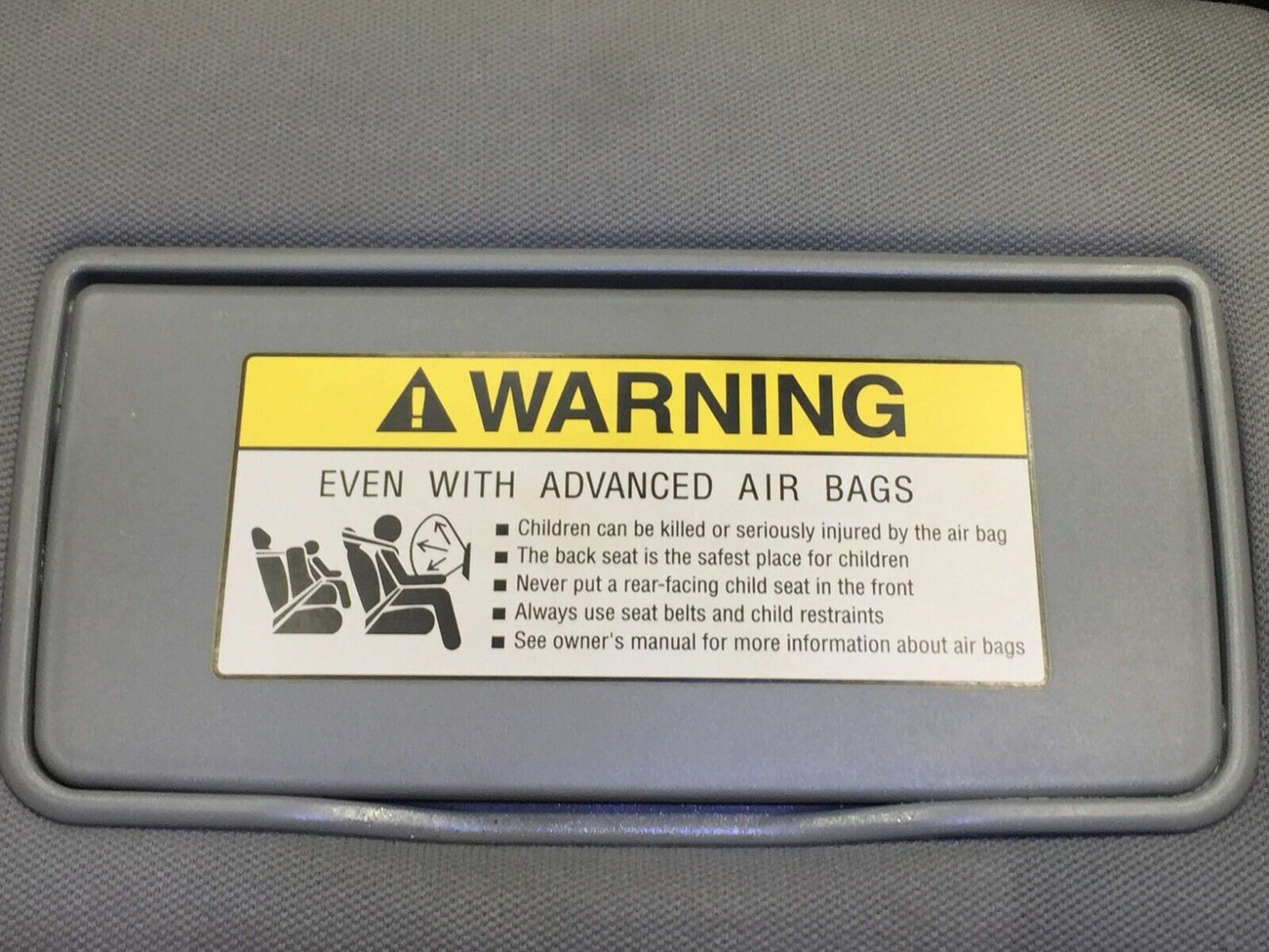 2008 2009 2010 Honda Odyssey Sun Visor Front Right Passenger OEM D43