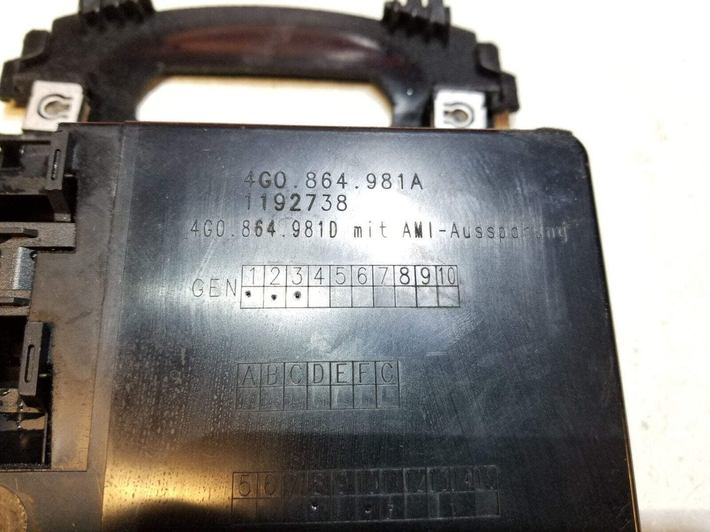 12 13 14 15 Audi A6 Center Console Storage Bin 4g0864981a OEM