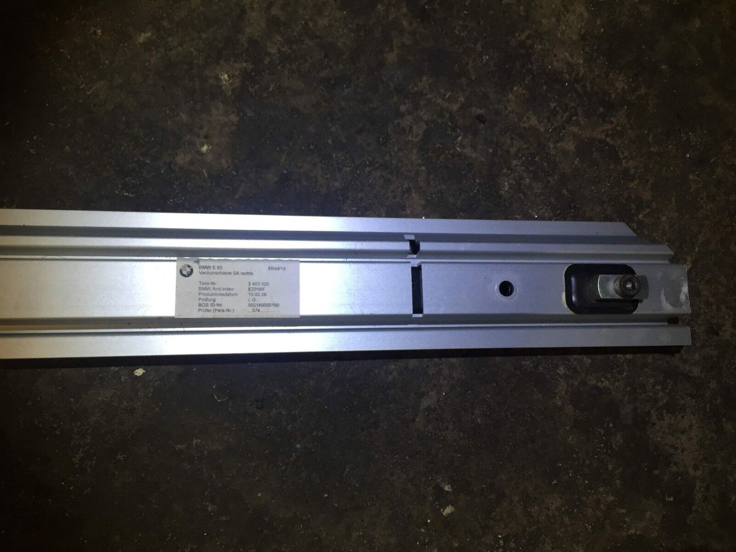 04 05 06 07 08 09 10 BMW X3 E83 Rear Cargo Tie Down Frame Rail Right OEM D34