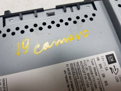 18 19 20 Chevrolet Camaro Radio Receiver 84612946 OEM