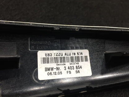 04 05 06 BMW X3 E83 Front Right Passenger Door Strip Handle Upper Trim OEM D34