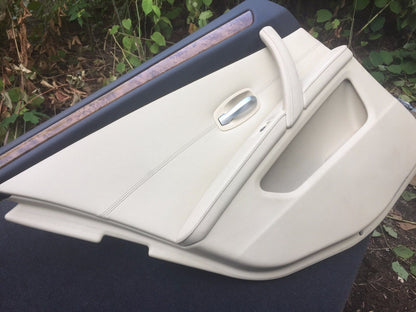 07 08 09 10 BMW 528ix E60 Rear Left Door Trim Panel Driver Side OEM