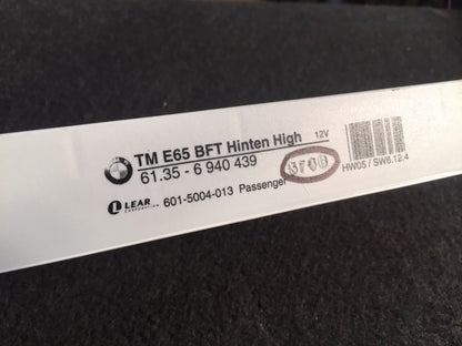 02 03 04 05 06 BMW 745i E65 Rear Right Pass Door Control Module OEM 6940439