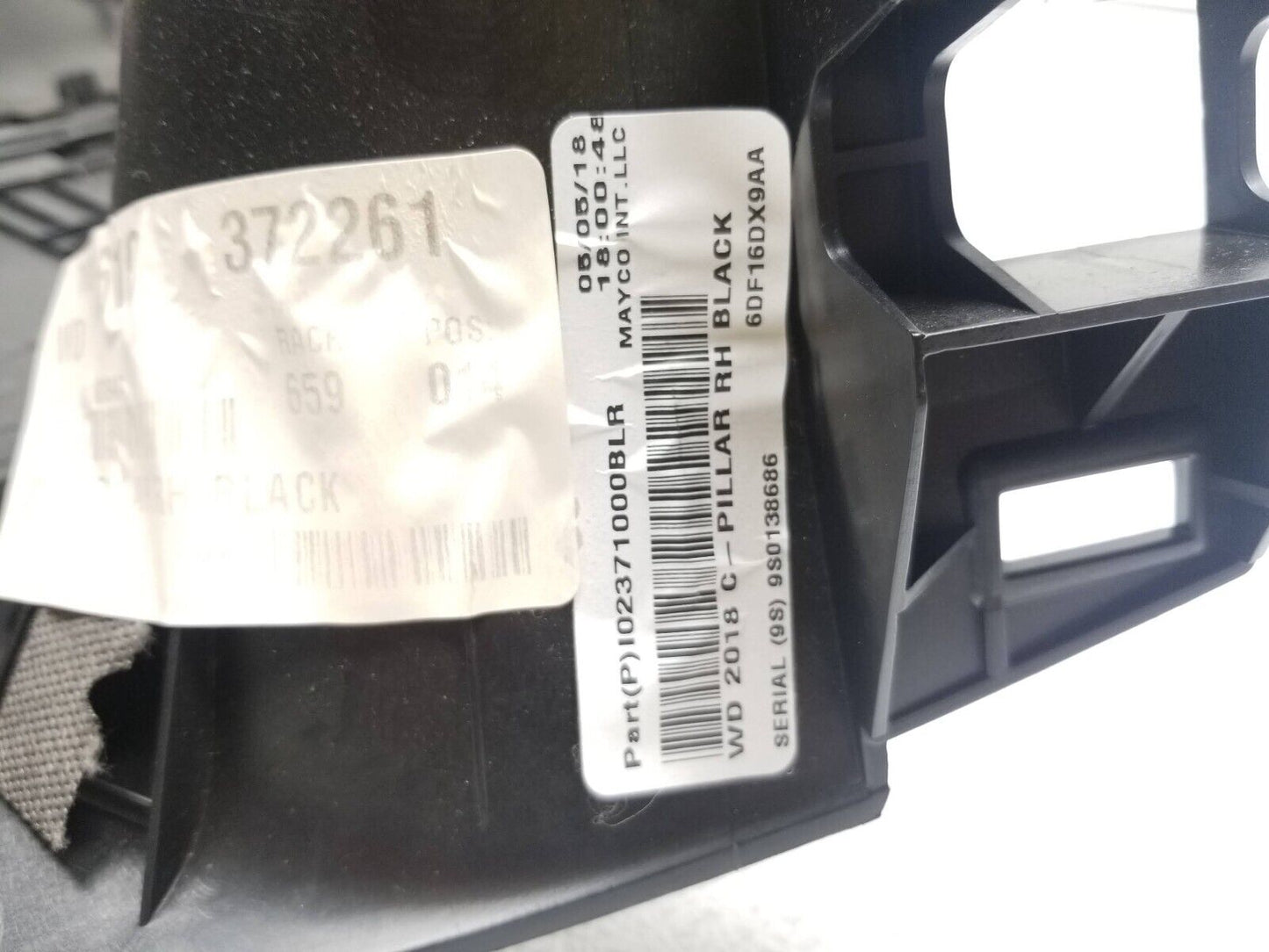 16 17 18 19 20 Dodge Durango Rear Right Pass Side C Pillar Trim Cover Panel OEM