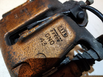 12 13 14 15 Audi A6 C7 Rear Left Driver Side Brake Caliper W/o Park Motor OEM