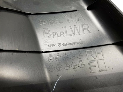 17 18 19 Subaru Impreza Sport Right Pass Center Lower B Pillar Cover OEM 64k