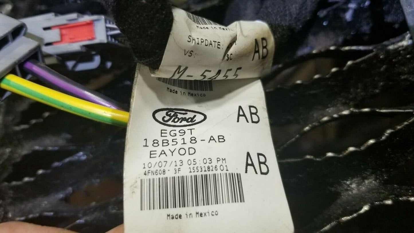 14 15 16 17 Ford Fusion Dash Wire Wiring Harness Eg9t-18b518-ab OEM