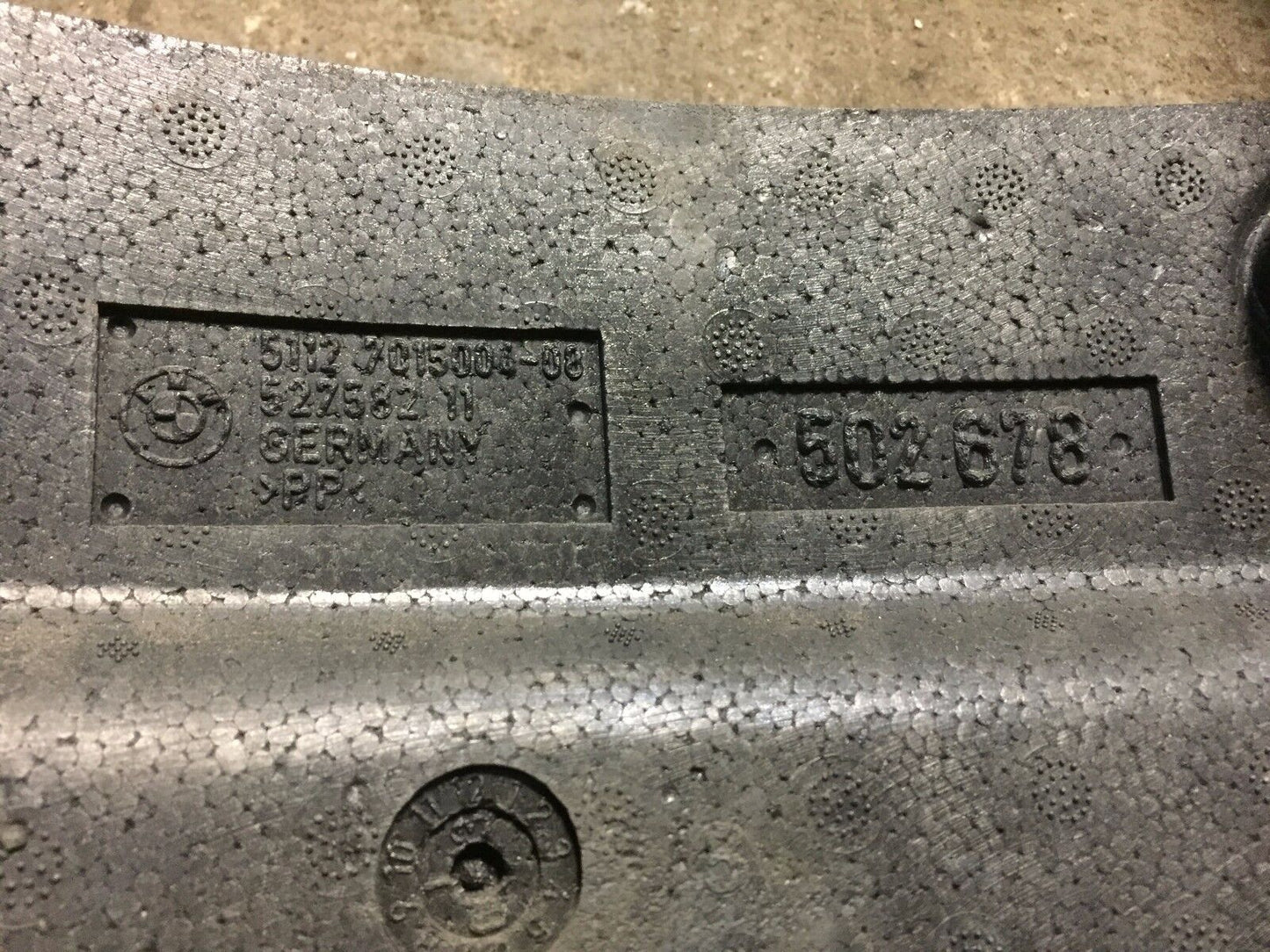 02-05 BMW E65 E66 Front Bumper Reinforcement Absorber Impact Foam OEM