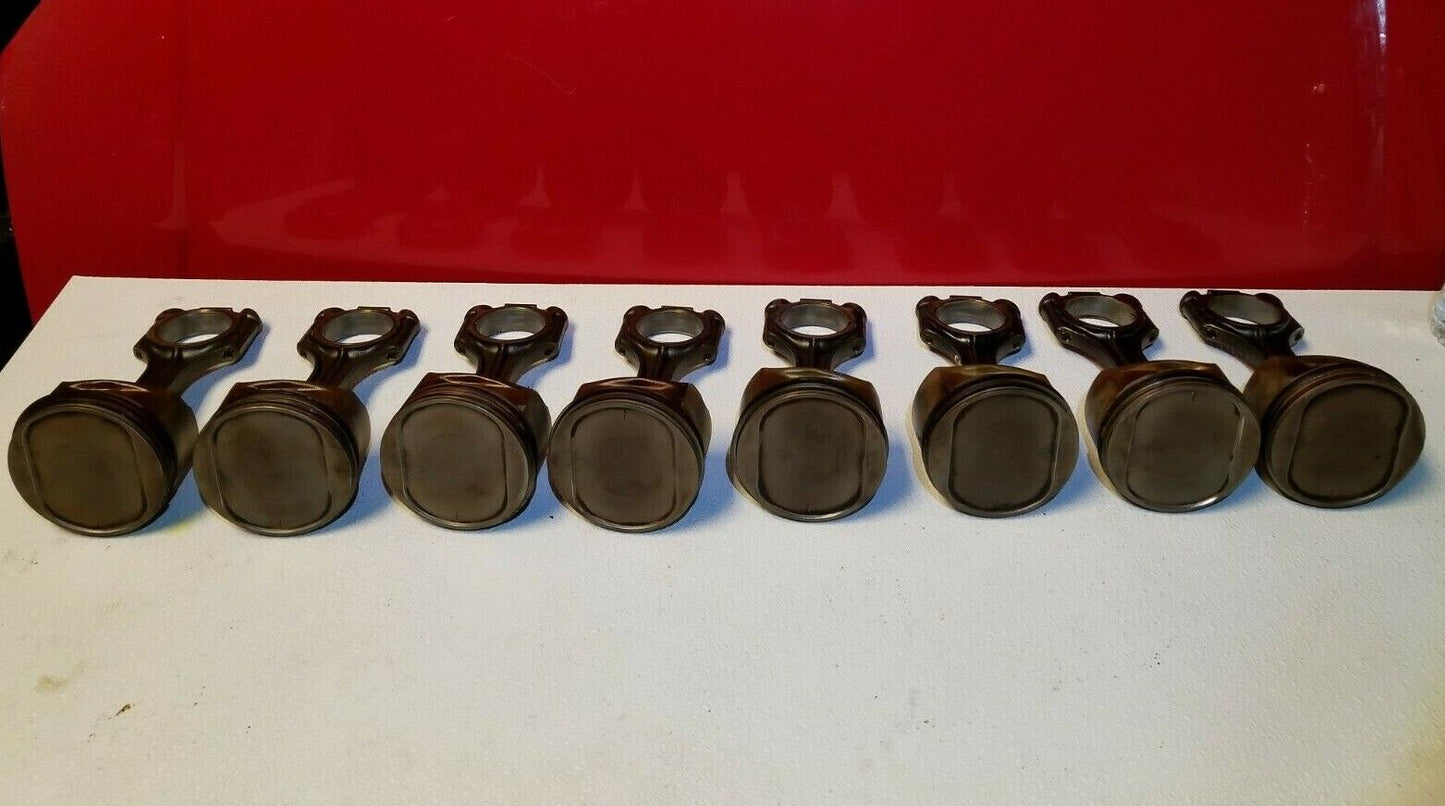 03 04 05 06 Mercedes CL500 Connecting Rod W/ Piston 8pcs OEM M113 5.0l