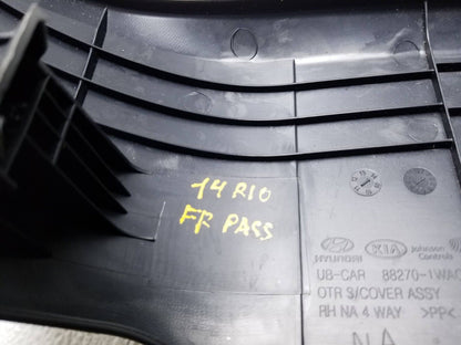 12 13 14 15 Kia Rio Front Right Passenger Seat Side Trim Cover OEM