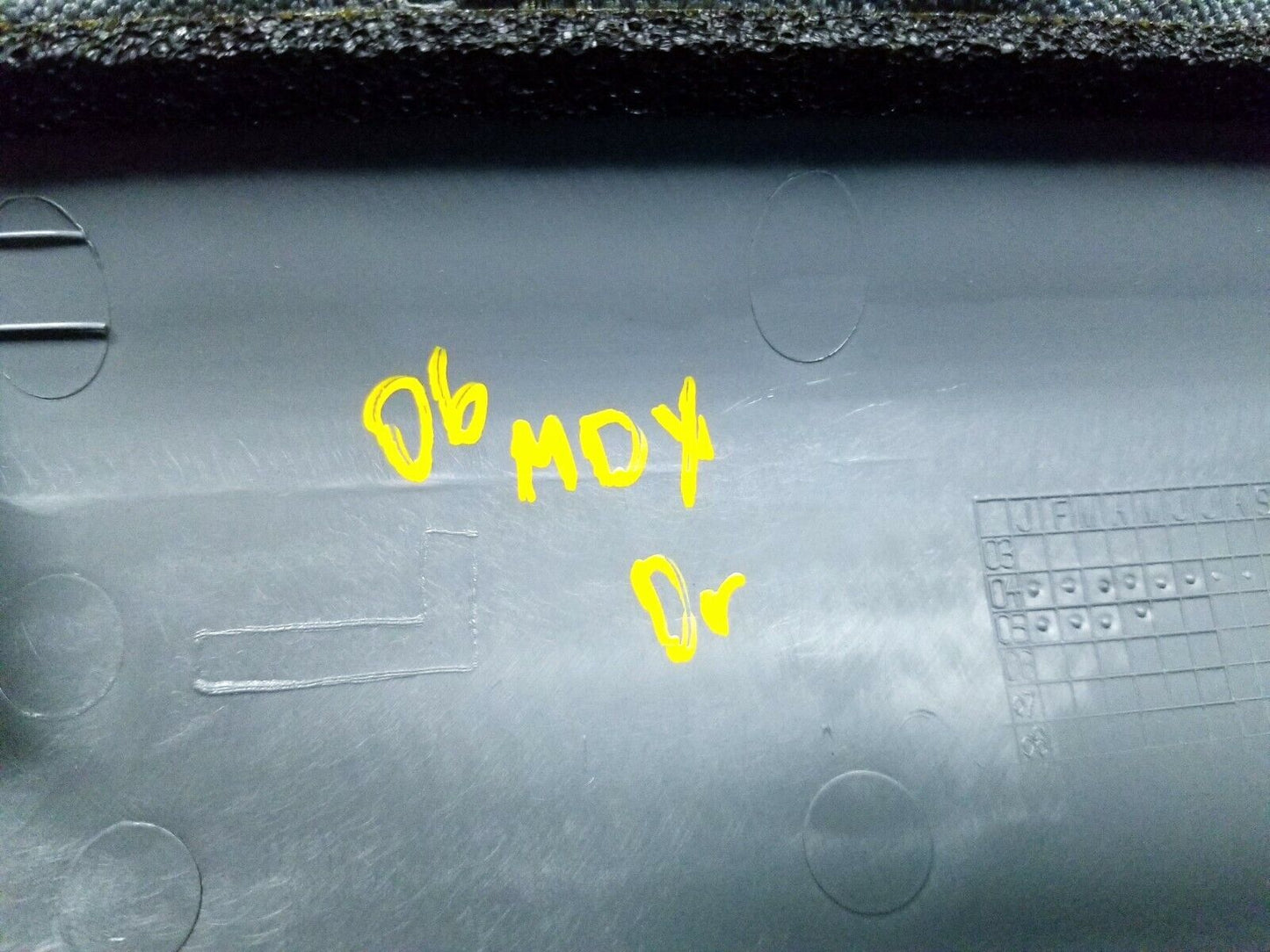 03 04 05 06 Acura MDX Left Driver Windshield A Pillar Trim Panel OEM 55k Miles