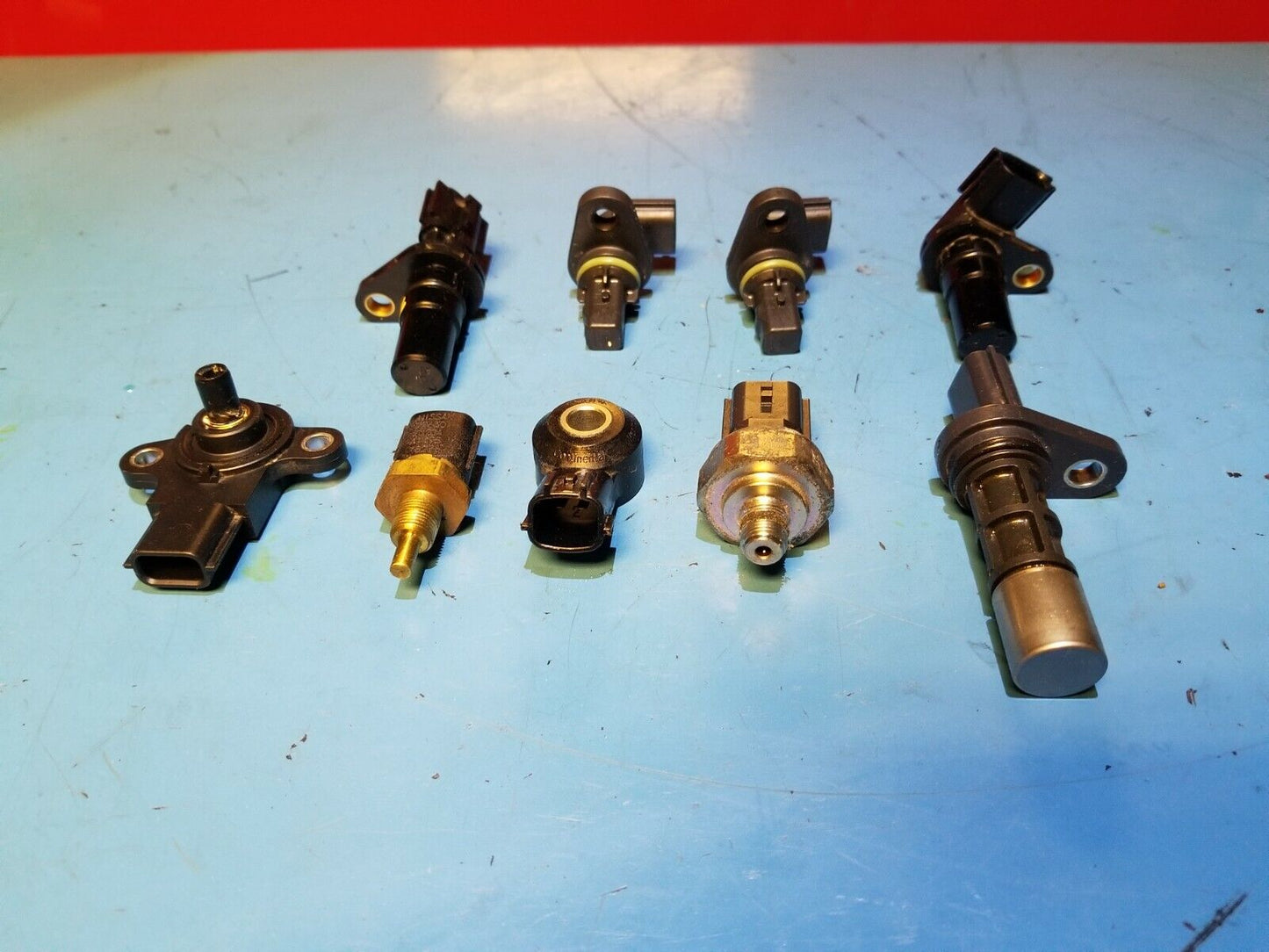 16 17 18 19 Nissan Sentra Oil Pressure Temp Knock Cam Crank Sensors 9pcs OEM 49k