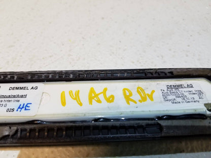 12 13 14 15 Audi A6 Rear Left Driver Side Door Sill Scuff Step Plate Cover OEM