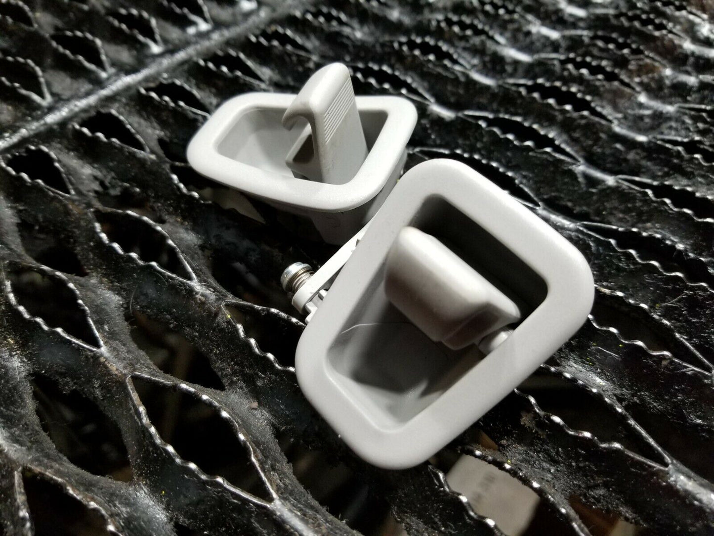 06 07 08 09 10 BMW 650i E63  Rear Roof Coat Hanger Clip Hook 2pcs OEM