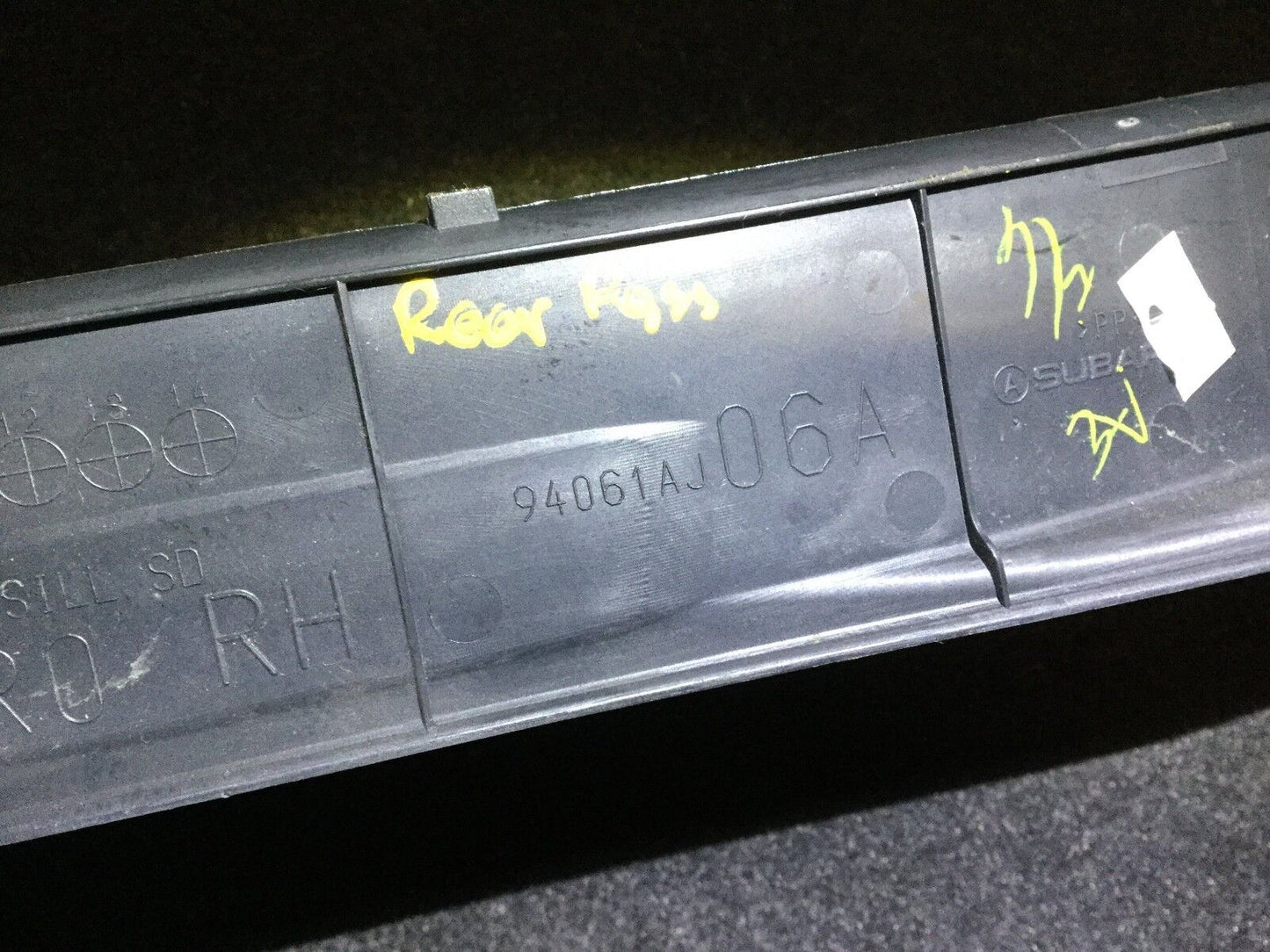 10 11 12 13 14 Subaru Legacy Outback Rear Right Pass Door Sill Trim Cover OEM