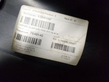 14 15 16 17 18 Jeep Cherokee Rear Quarter Upper Trim Panel Right Pass OEM ✅
