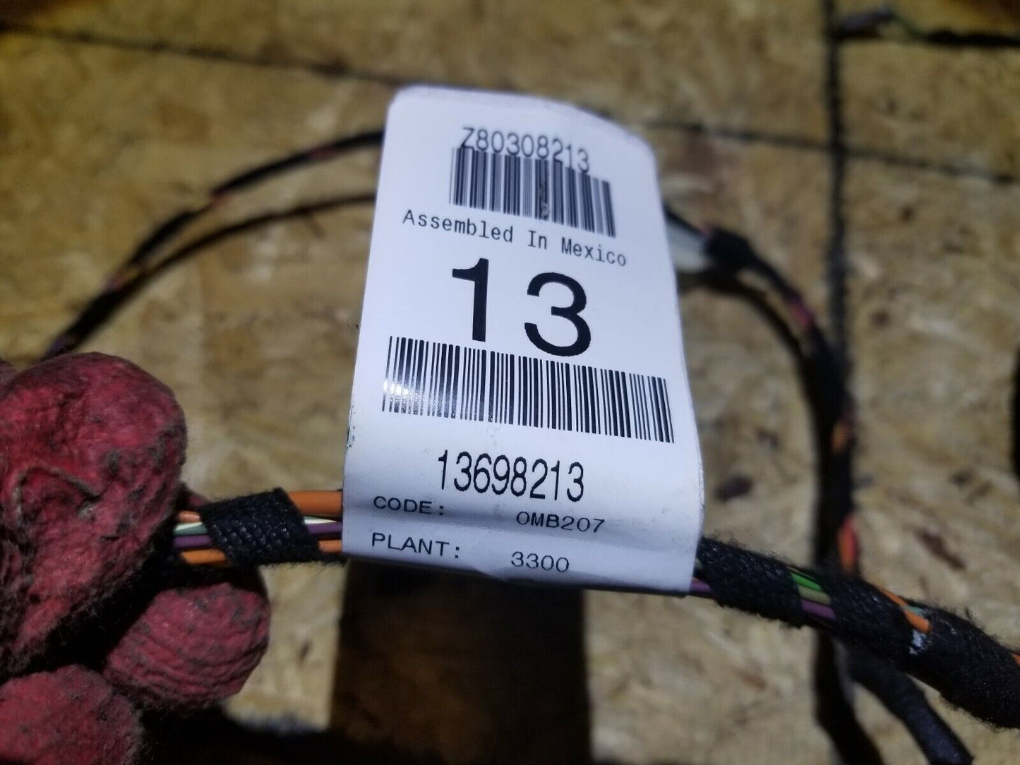 07 08 09 10 Mercedes R350 Rear Left Driver Door Wire Harness OEM