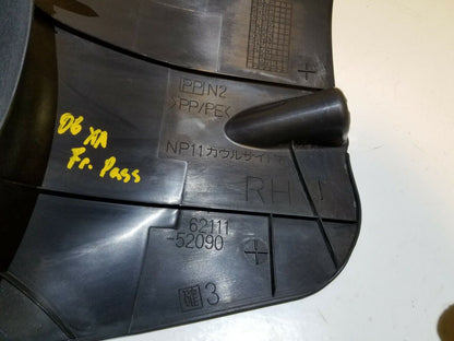 04 05 06 Scion Xa Front Right Pass Side Cowel Kick Panel OEM