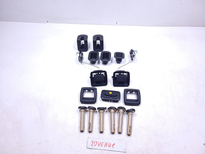 20 21 22 Hyundai Venue Rear Headrest Guide Sleeve Fold Lock Belt Trim OEM