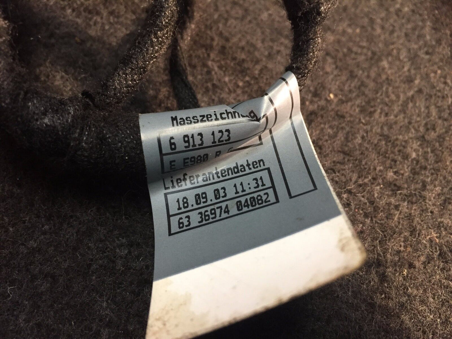 02 03 04 05 BMW 745i E65 Front Left Driver Door Wire Harness 6913123 OEM