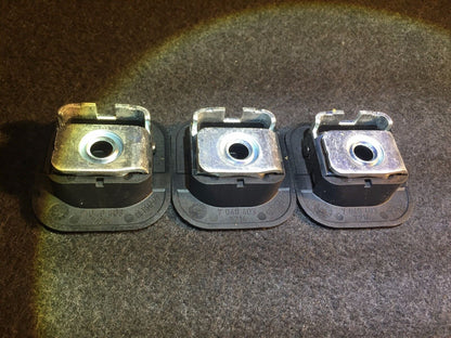 02 03 04 05 BMW E60 E61 E65 Rear Trunk Cargo Hook 3pcs OEM