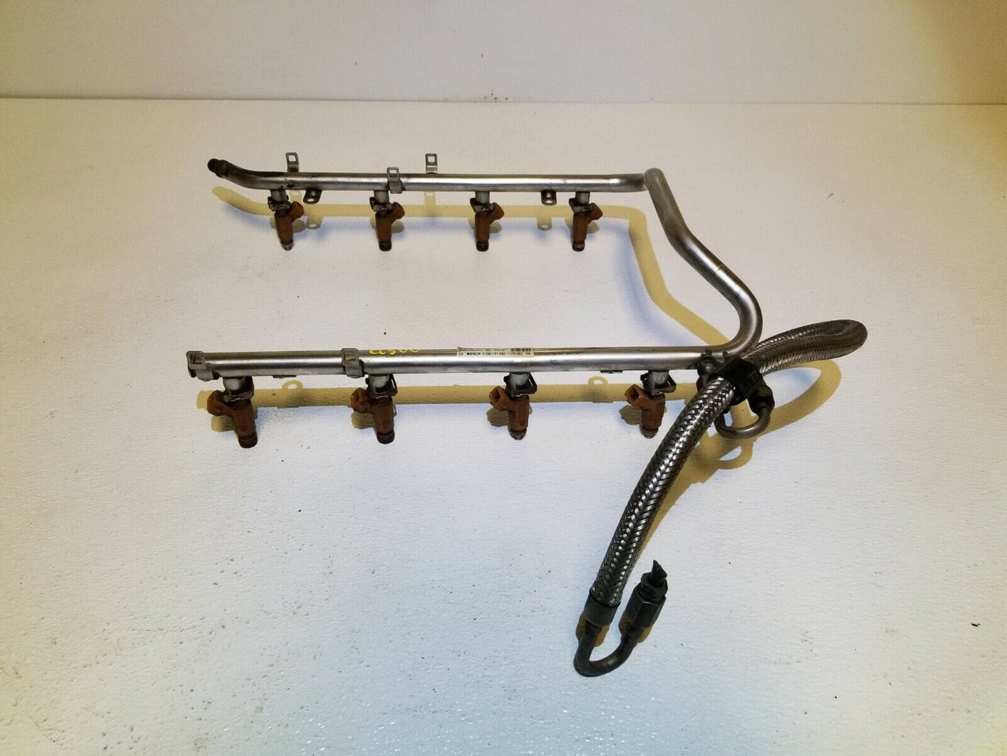 03 04 05 06 Mercedes CL500 Fuel Rail W/ Injectors OEM M113 5.0l