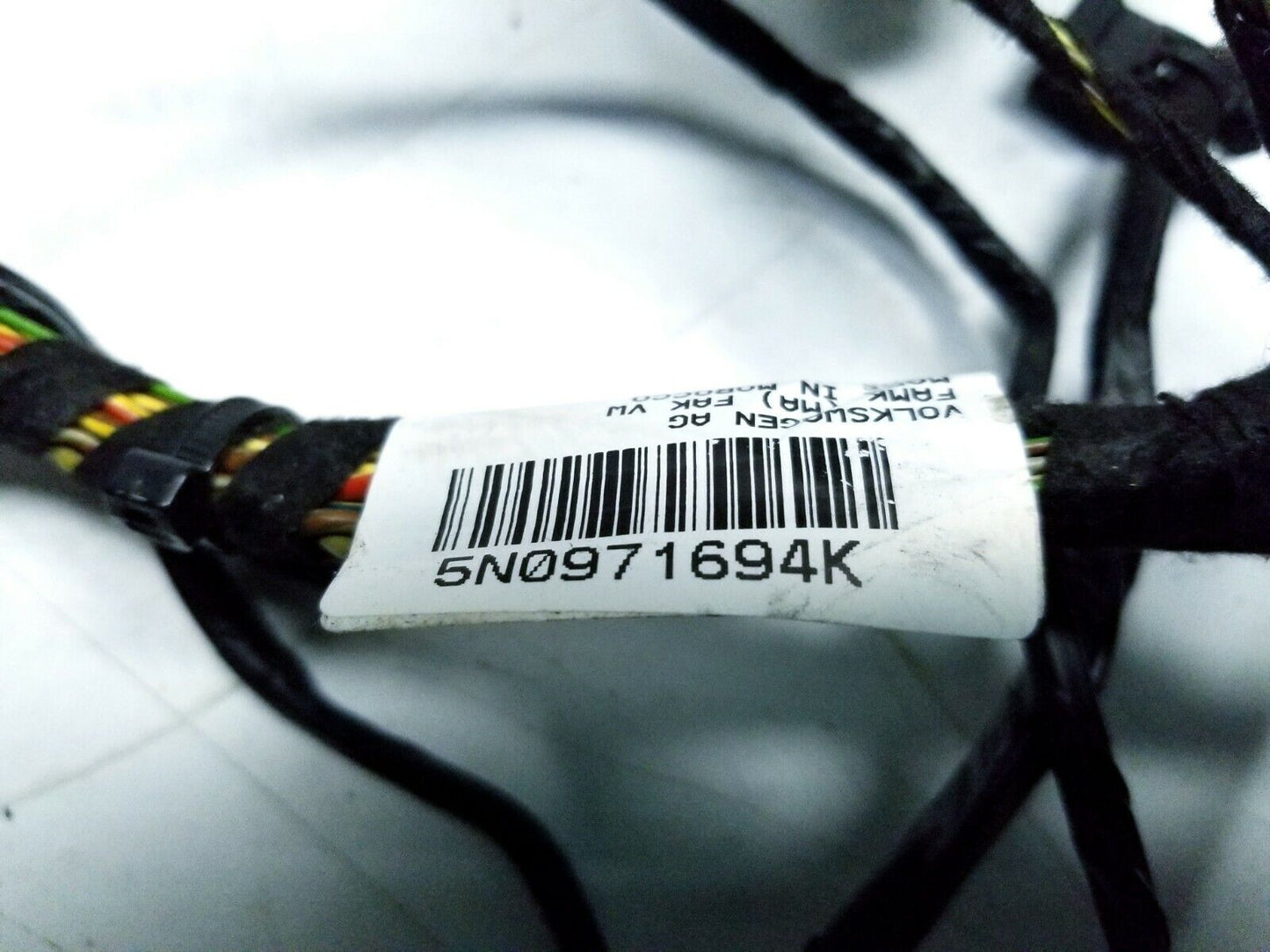 09 11 12 13 14 15 16 17 VW Tiguan Rear Right Pass Door Wire Harness OEM 43k