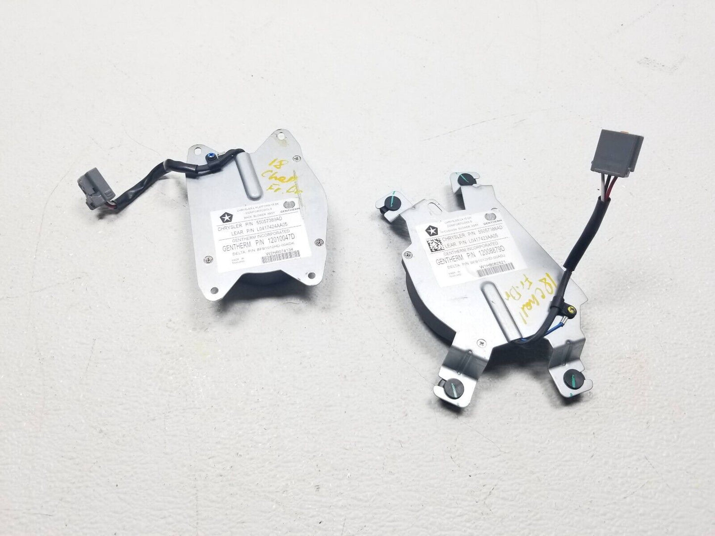 15 16 17 18 Dodge Challenger Front Left Driver Seat Blower Motor Pair OEM 36k