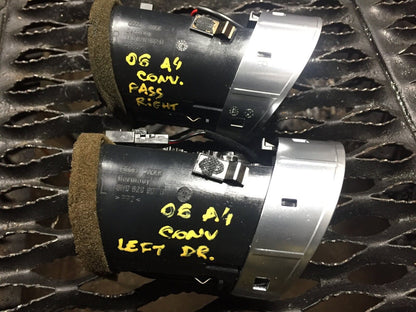 04 05 06 Audi A4 B6 Cabrio Dashboard Vent Left & Right OEM Pair