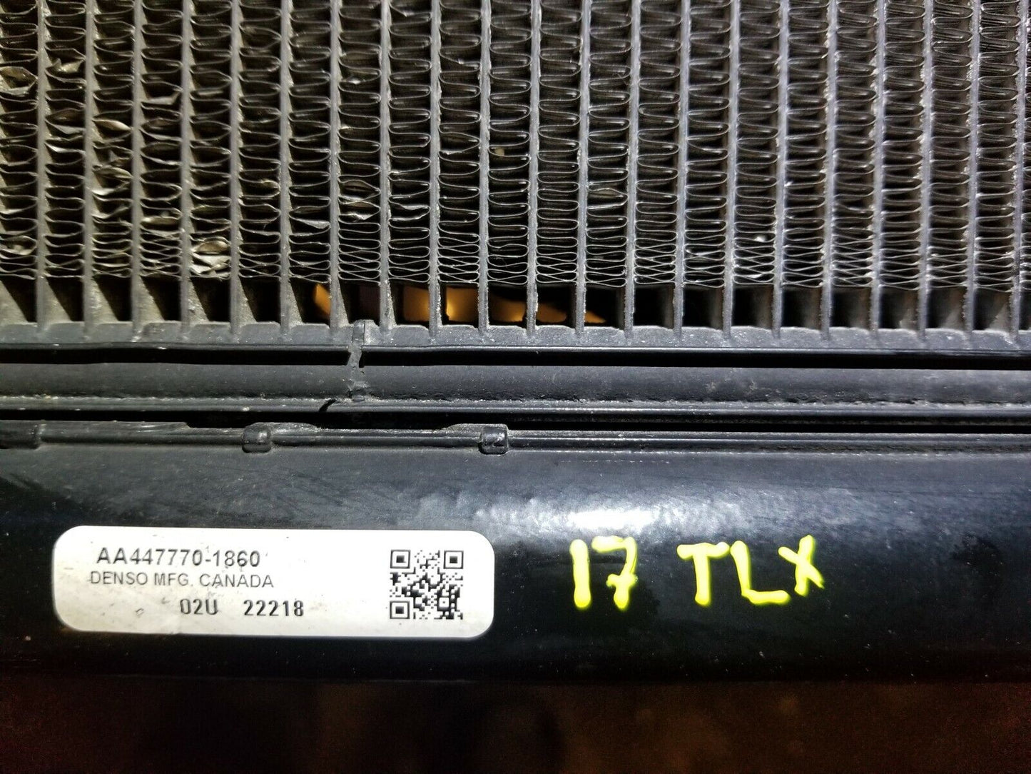 15 16 17 Acura TLX 2.4l Condenser OEM