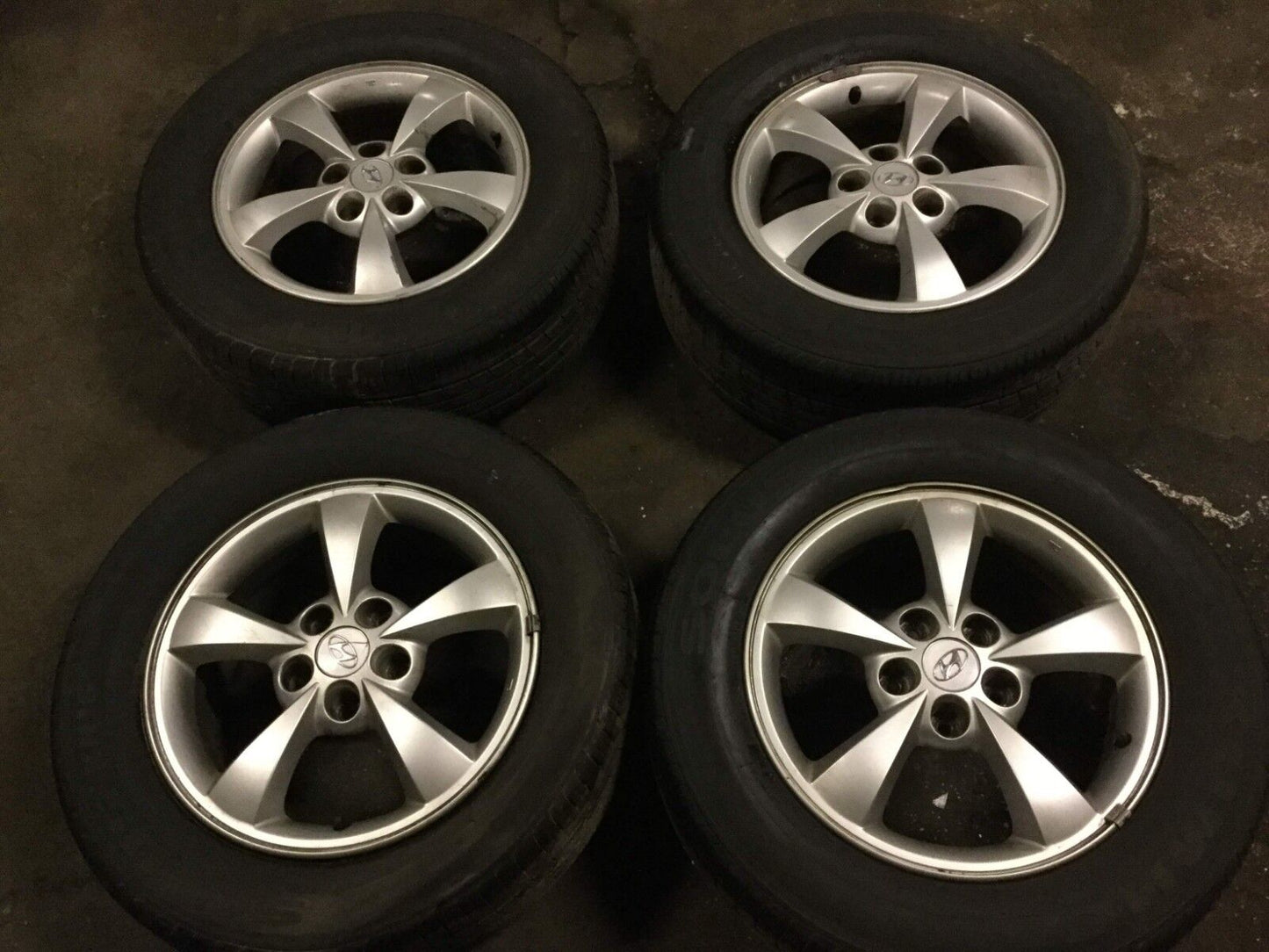 06 07 08 09 10 11 Hyundai Azera Alloy Wheel Rim & Tire 225/60 R16 4pcs OEM A8